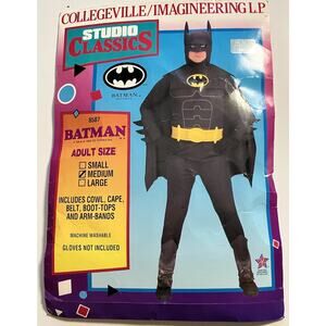 Vintage 1992 Studio Classics Adult Batman Costume Size M. Made In USA. Read.